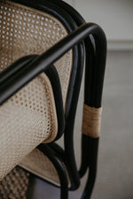 Load image into Gallery viewer, Rattan Harbour Chair BLACK
