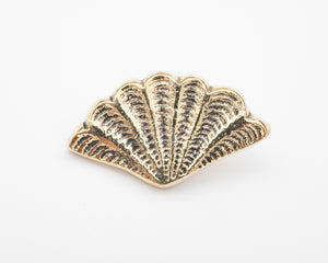 Shell Drawer Pulls - Brass/ Gold