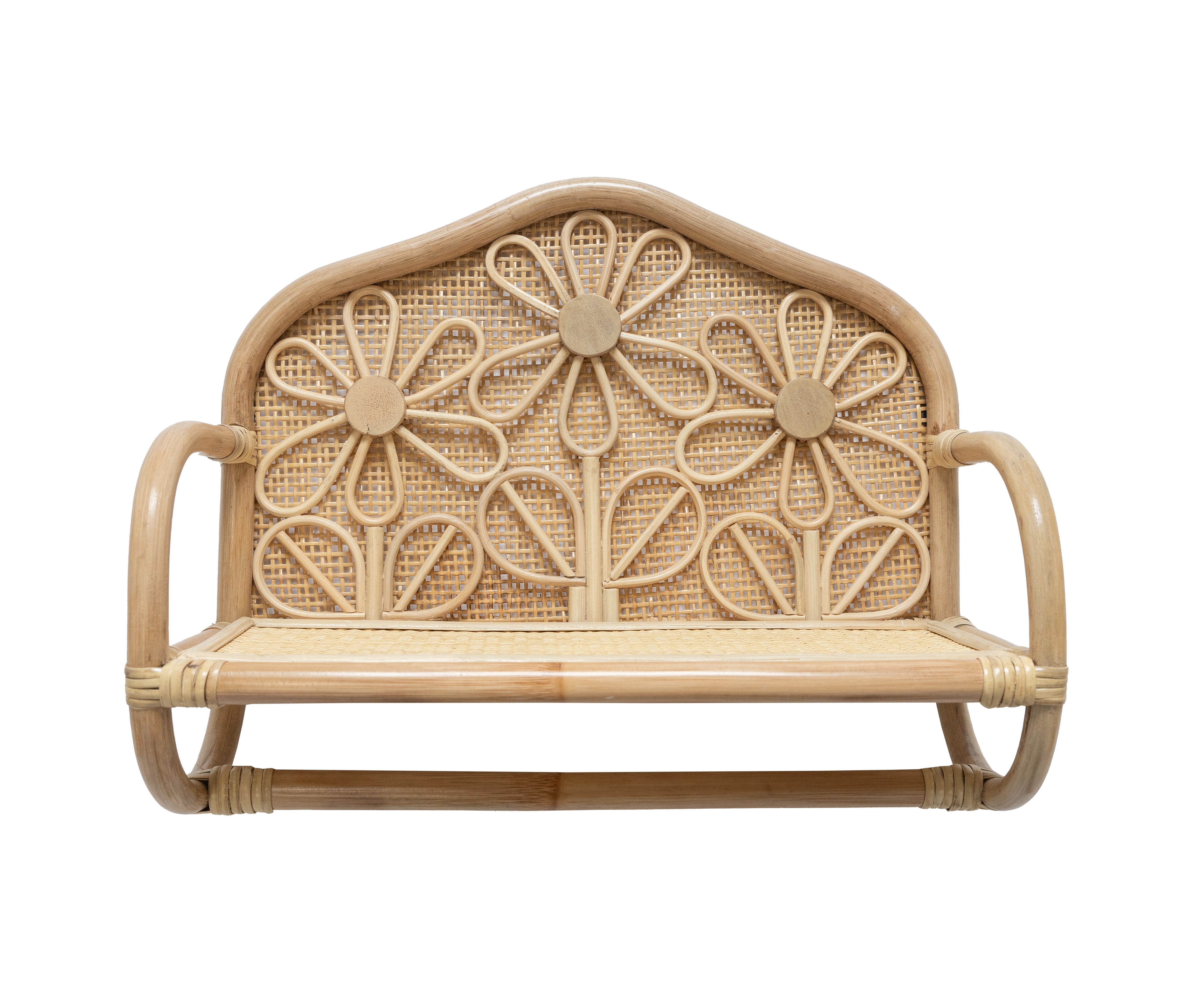 BLOSSOM Rattan Wall Shelf