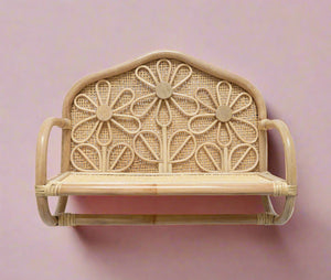 BLOSSOM Rattan Wall Shelf