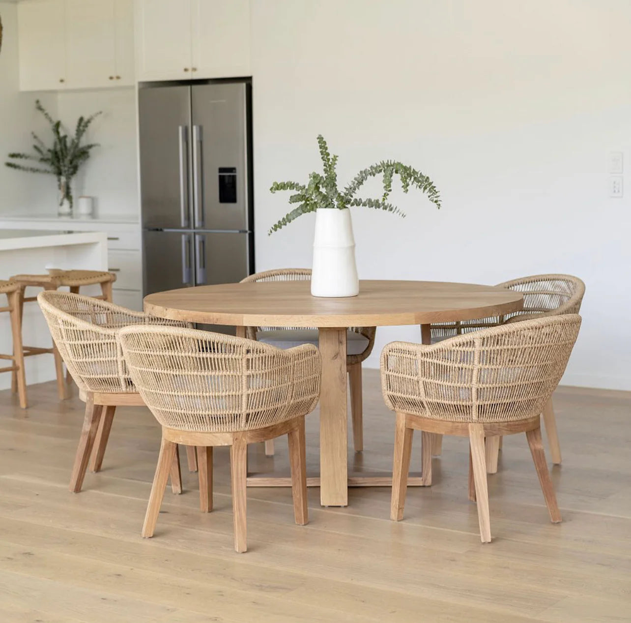 ALMOND Dining Chair Woven Cord