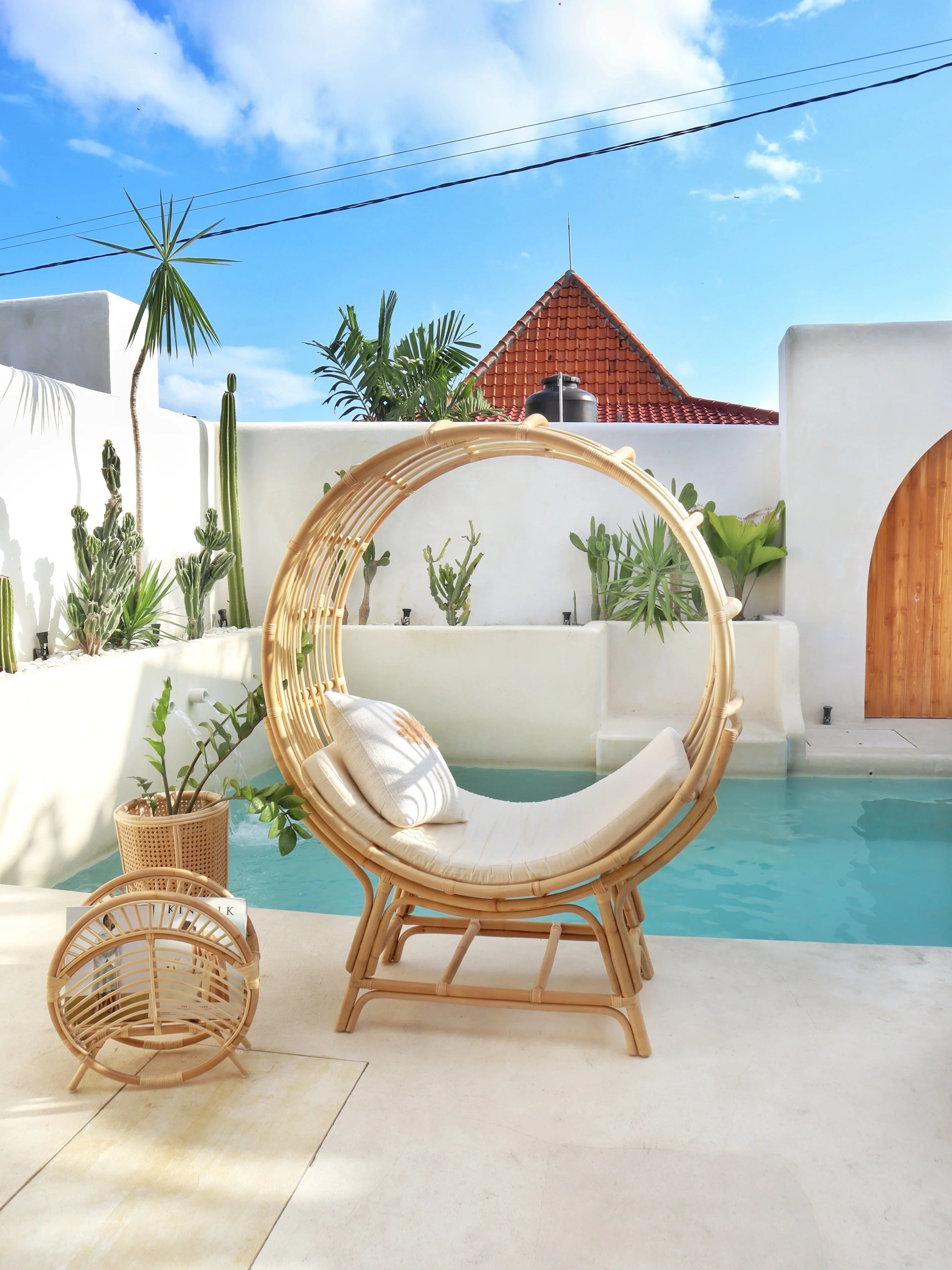 BOHÈME Large Circle Hanging Chair with Base