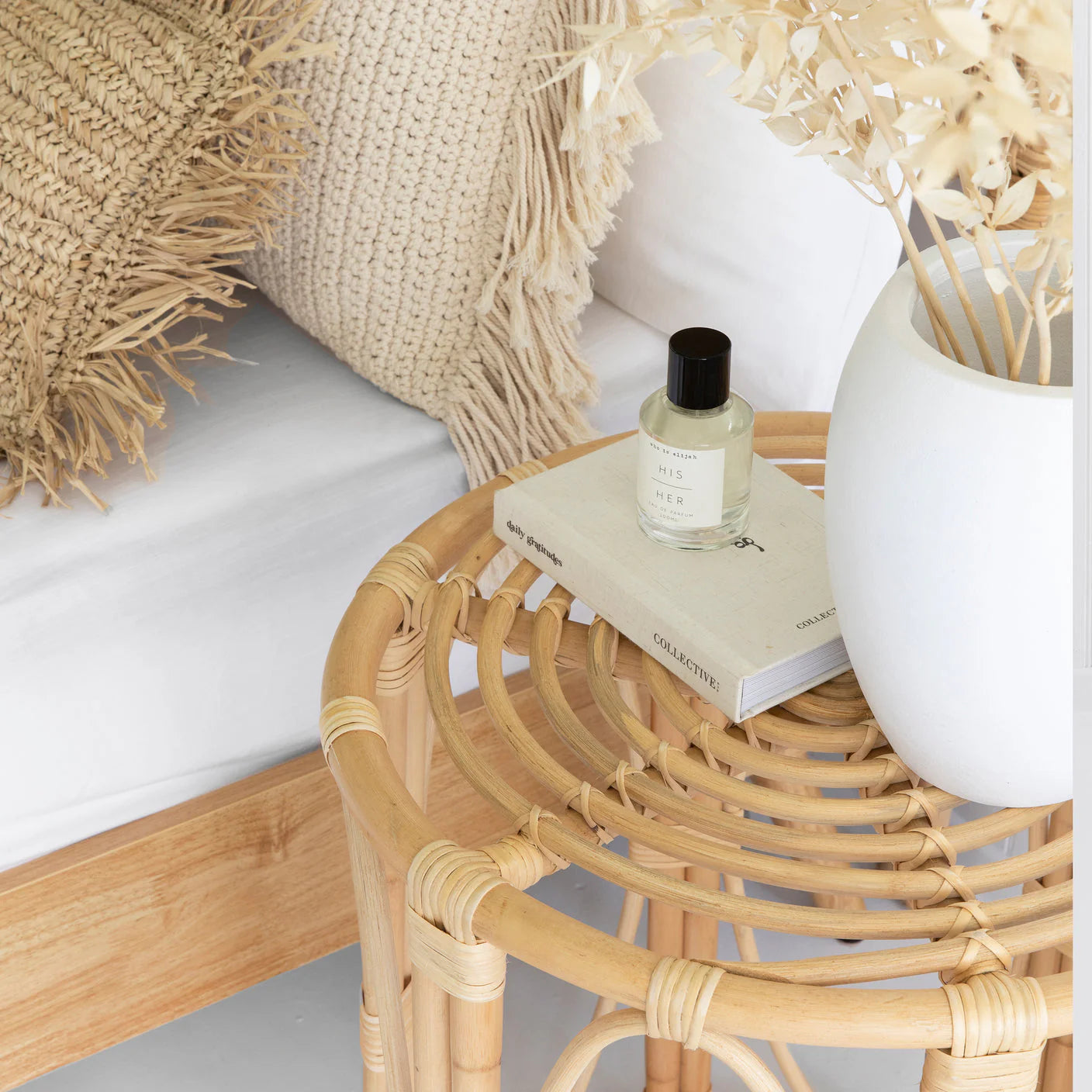 HEPATICA Rattan Side Table