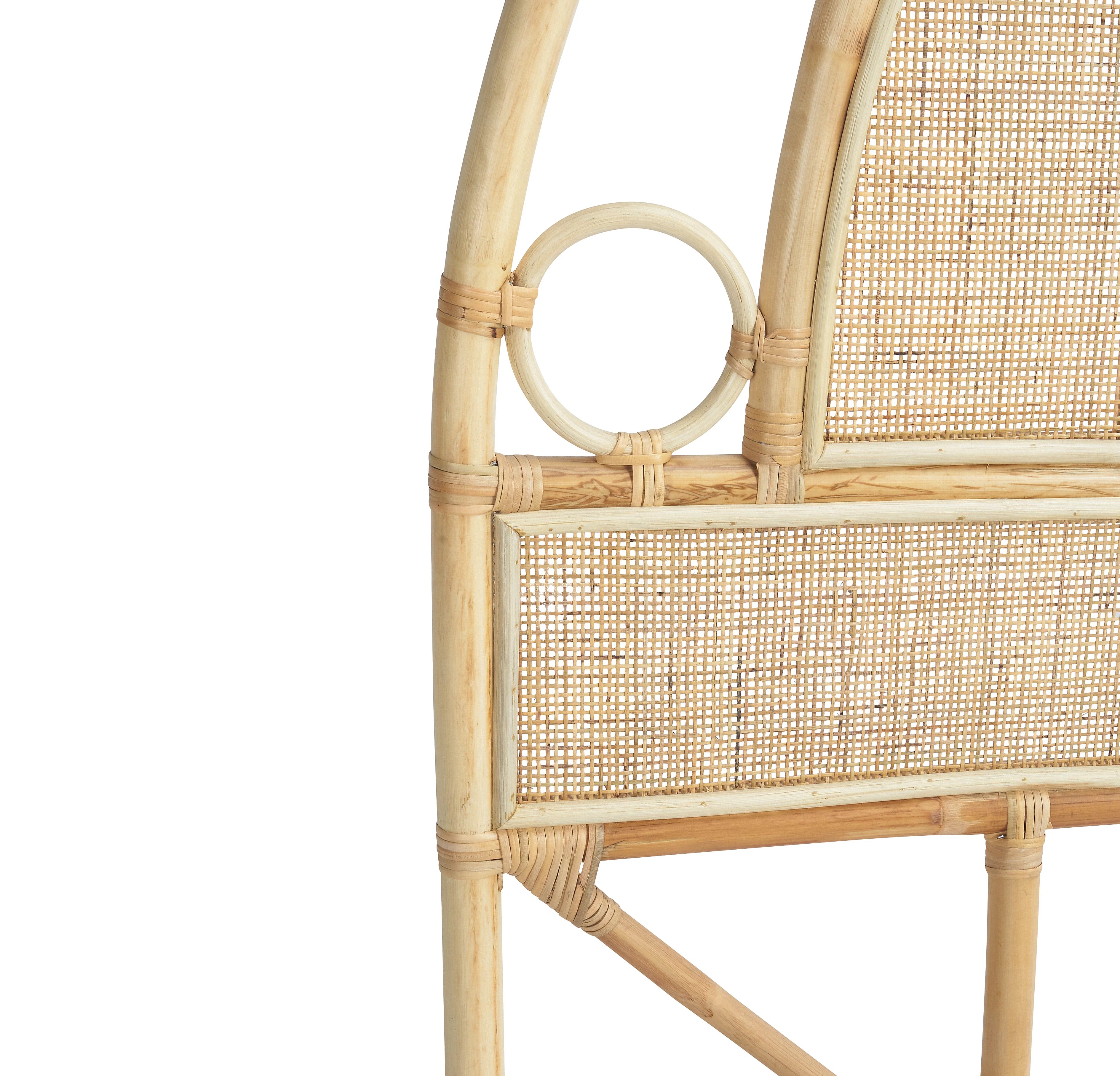 LUNULA Cane Webbing Rattan Headboard