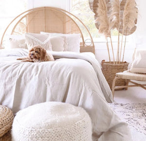 LUNULA Cane Webbing Rattan Headboard