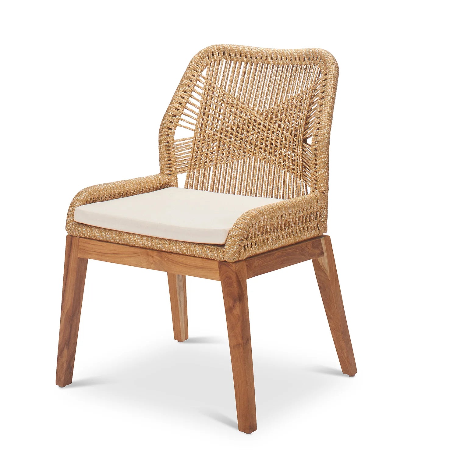 MORINGA Hand Woven Cross Cord Dining Chair