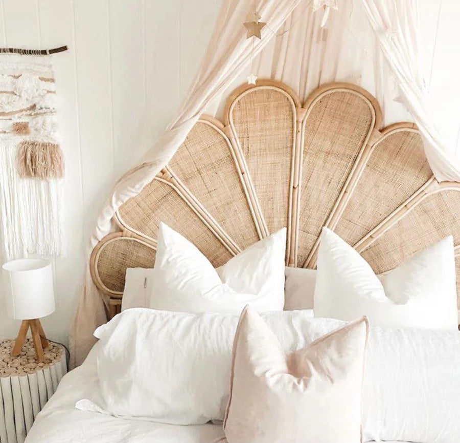 PLUME Rattan Headboard Webbing Twin