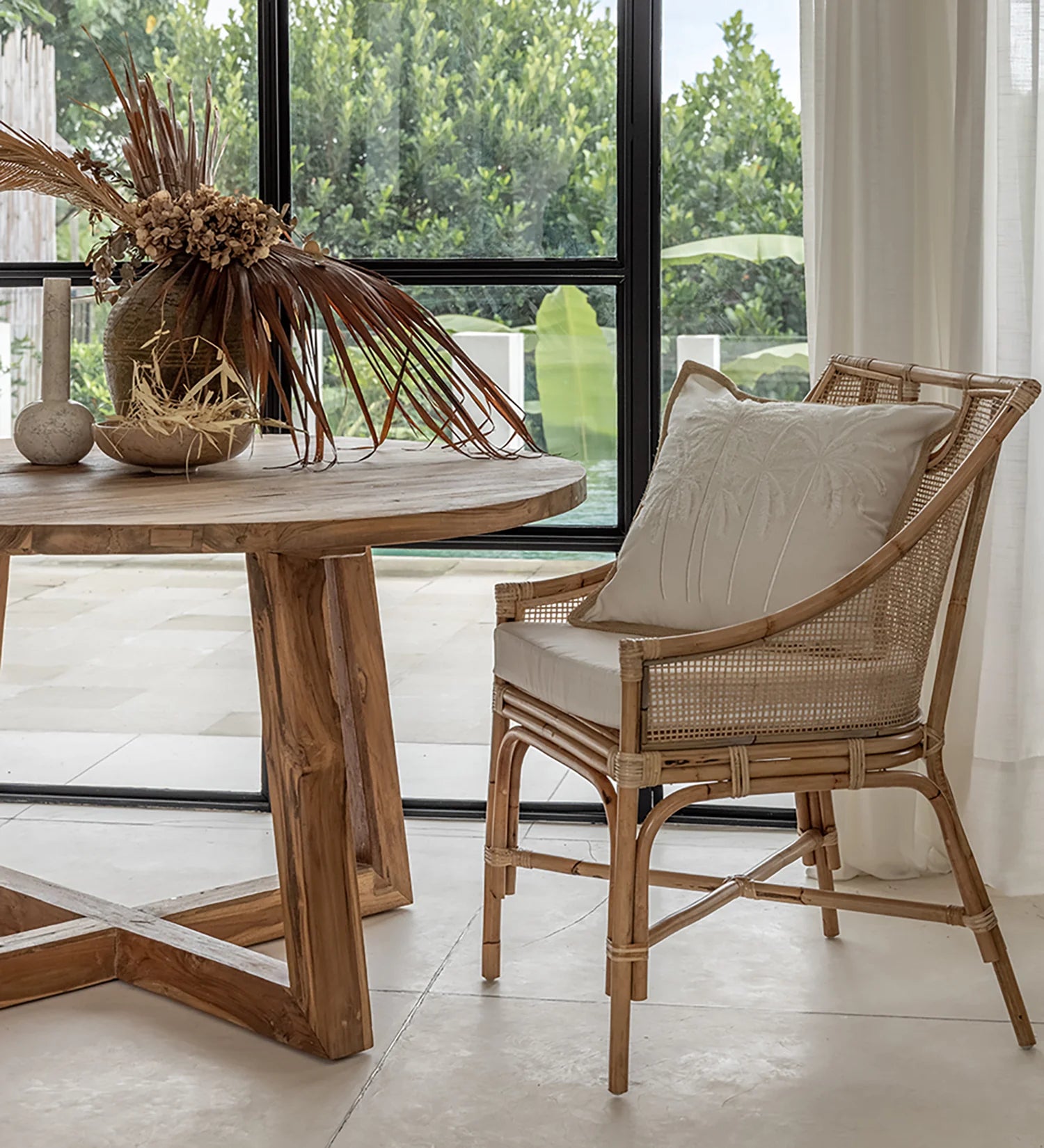 REYNA Weave Rattan Dining Chair