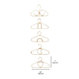 SUNRISE Kids Rattan Clothes Hangers