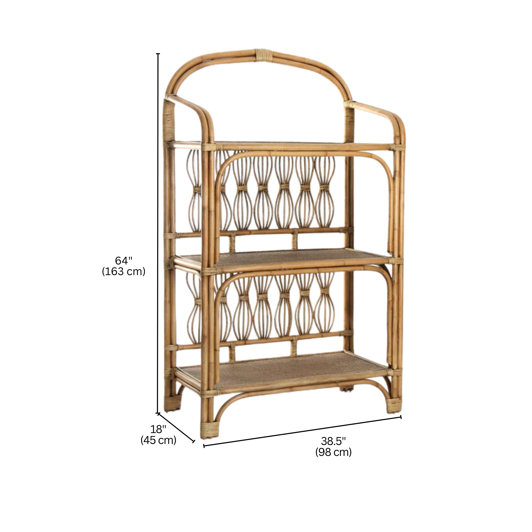 HINDE Etagere Rattan Rack