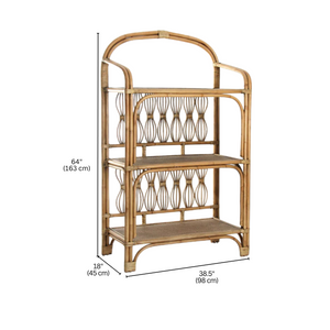 HINDE Etagere Rattan Rack