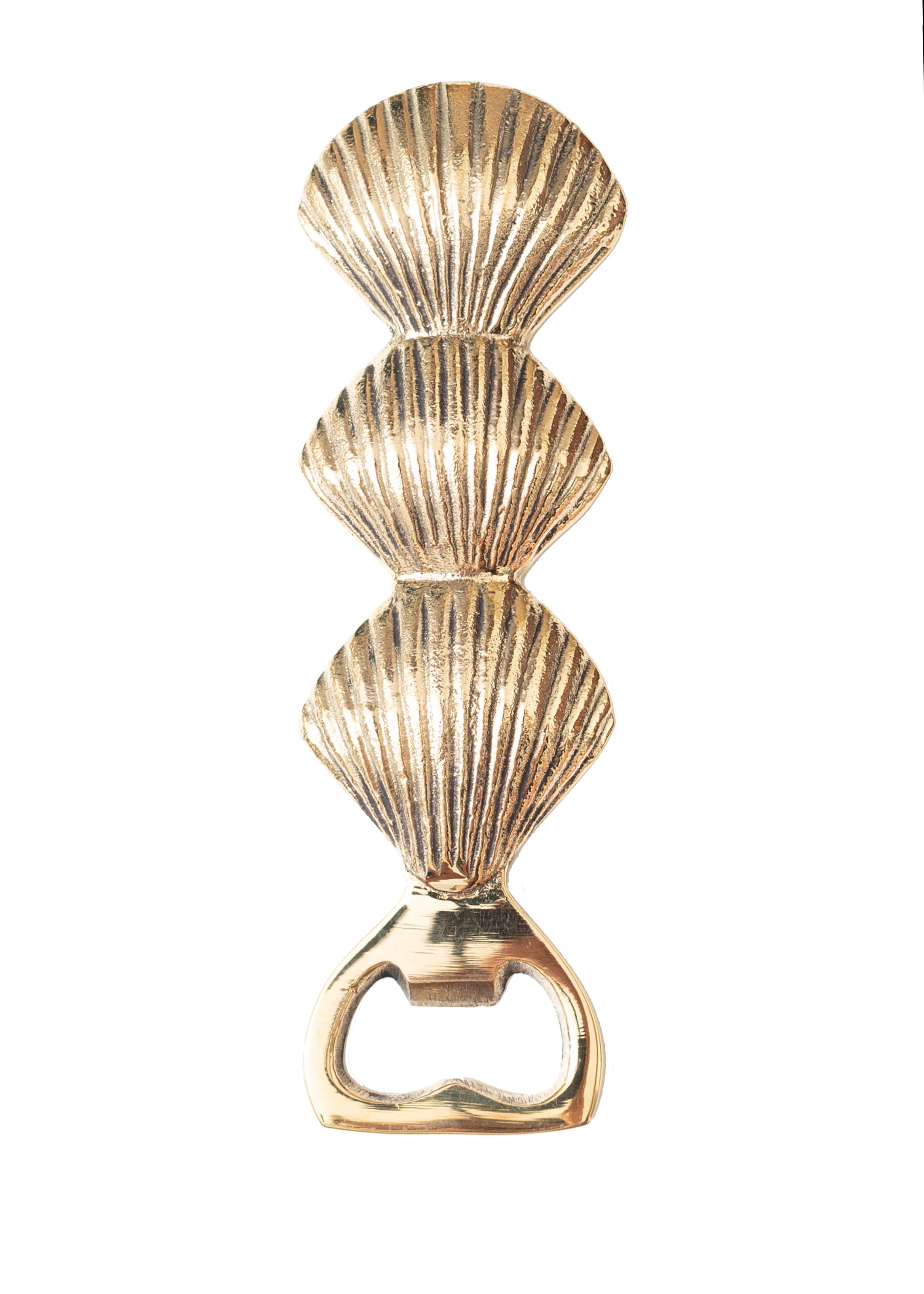 Gold Brass Shell Bottle Opener