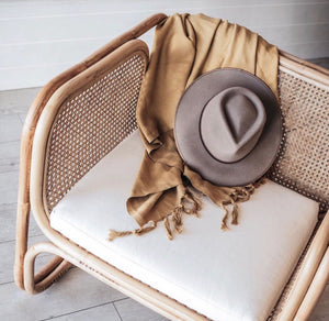 rattan chair.