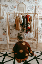 Load image into Gallery viewer, SUNRISE Rattan Kids Clothing Rack
