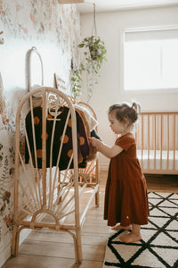 Kids rattan clothes rack clearance
